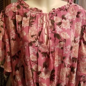 Flowing boho lined dress